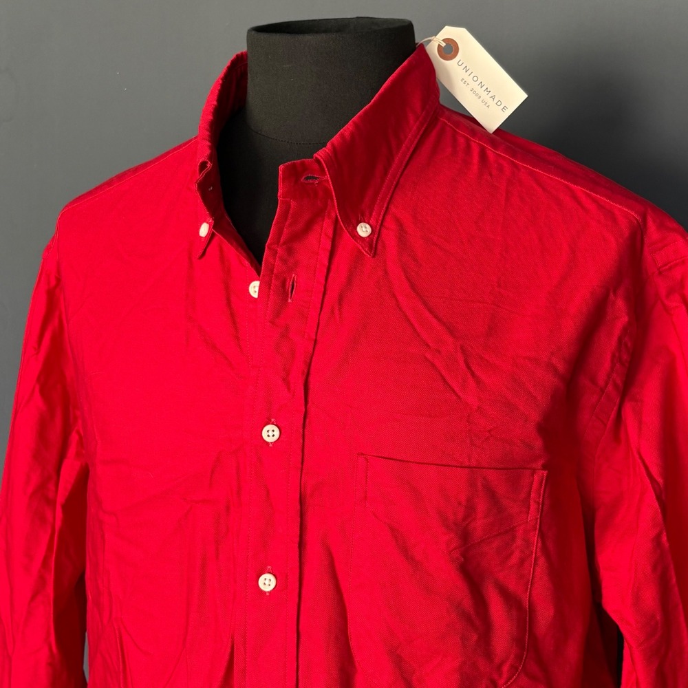 New w Tag - Gitman Bros Vintage Red Overdye Oxford Shirt | Size XL |